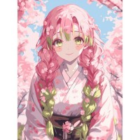 Картина по номерам Santi Demon Slayer Mitsuri Kanroji 30*40 см (955042)