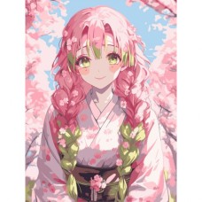 Картина по номерам Santi Demon Slayer Mitsuri Kanroji 30*40 см (955042)