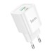 Зарядний пристрій HOCO C147A Charm 1xUSB-C PD20W + 1xUSB QC3.0 White (6942007630276)