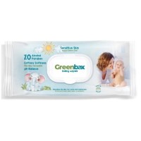 Дитячі вологі серветки Greenbox з клапоном 120 шт (8680131208296)