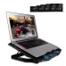 Підставка до ноутбука IceCoorel 10-15", 1*125mm 1400 RPM + 4*70mm 2500 RPM, 2*USB, 365x297x30mm, Blue (K5Bl)