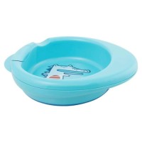 Набір дитячого посуду Chicco Термостійка тарілка від 6 міс (блакитна) (16000.20)