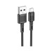 Дата кабель USB 2.0 AM to Micro 5P 1.0m 2.4A PVC X83 black HOCO (6931474770882)