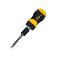 Викрутка Deli PH2 + SL6 з тріскачкою (EDL626010)
