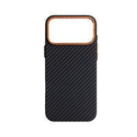 Чохол до мобільного телефона Armorstandart LikeCarbon2 SE MagCase Apple iPhone 17 Pro Max Black Orange (ARM89162)