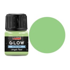 Акрилові фарби Pentart для декору Glow in the dark Зелена, 30 мл (5997412761450)