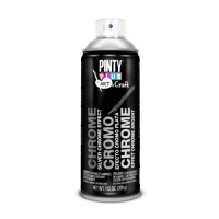 Фарба-аерозоль Pintyplus хром-ефект ART & CRAFT, Срібло, 200 мл (8429576121803)