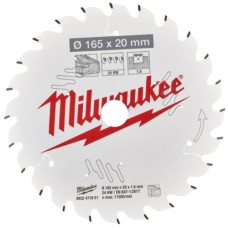 Диск пильний Milwaukee PFTE THIN KERF, 165х20х1,6мм, 24 зуб. (4932471931)