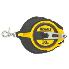 Рулетка DeWALT STEEL, 30 м х 10 мм, гумовий литий корпус (DWHT0-34093)
