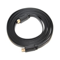 Кабель мультимедійний HDMI M to HDMI M 3.0m V1.4 black Merlion (YT-HDMI(M)/(M)SLIM-3.0m/06178)