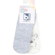 Шкарпетки дитячі Bibaby набір з ведмедиком (68343-18-gray)