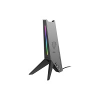 Концентратор Vertux USB 2.0 to 2xUSB 2.0 + AUX 3.5mm + stand black (zulu.black)