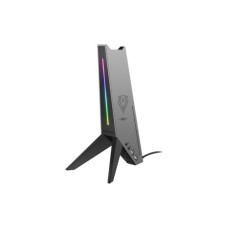 Концентратор Vertux USB 2.0 to 2xUSB 2.0 + AUX 3.5mm + stand black (zulu.black)