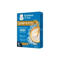 Дитяча каша Gerber Безмолочна швидкорозчинна рисова з 6 місяців 200 г (1100432)