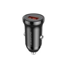 Зарядний пристрій BOROFONE BZ18 single port QC3.0 car charger USB Black (BZ18B)