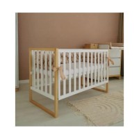 Ліжечко Angelo Люкс-12 біло-буковий (12017)