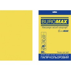 Папір Buromax А4, 80g, INTENSIVE yellow, 20sh, EUROMAX (BM.2721320E-08)