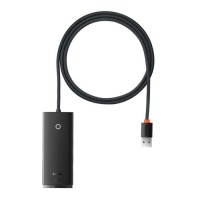 Концентратор Baseus USB 3.0 4xUSB 2.0m black (WKQX030201)