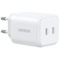 Зарядний пристрій Ugreen X526 2xUSB-C PD45W GaN white (65154)
