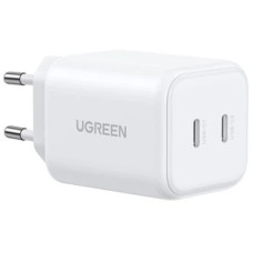Зарядний пристрій Ugreen X526 2xUSB-C PD45W GaN white (65154)