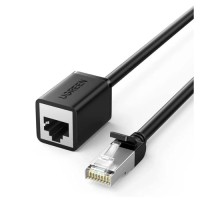 Патч-корд 2м, F/UTP Cat 6 Ethernet RJ45 Extension Male/Female Patch Cords NW112 Black Ugreen (11281)