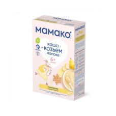 Дитяча каша MAMAKO пшенична з грушею і бананом на козячому молоці 200 г (4607088795864)