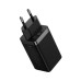 Зарядний пристрій Baseus 2xUSB-C 65W + 1xUSB GaN + cable USB-C to USB-C 100W 1.0m black (CCGP120201)