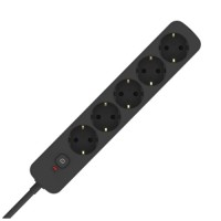 Мережевий фільтр живлення ColorWay CW-PSEA1655BK 5 розеток, 5m Black (CW-PSEA1655BK)