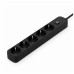 Мережевий фільтр живлення ColorWay CW-PSEA1655BK 5 розеток, 5m Black (CW-PSEA1655BK)
