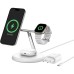 Зарядний пристрій Belkin 3in1 Magnetic Adjustable Pad Qi2 15W White (WIZ023VFWH)