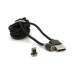 Дата кабель USB 2.0 to Lightning 2.0m 2A magnetic nylon black PiPo (18166)