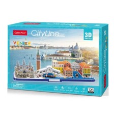 Пазл Cubic Fun Тривимірна головоломка-конструктор City Line Венеція (MC269h)