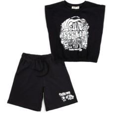 Набір дитячого одягу Smile із шортами (9146-152G-black)