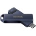 USB флеш накопичувач SanDisk 128GB Phone Drive for iPhone Metallic Sky Lightning/Type-C U (SDIXD0N-128G-GN6NE)