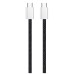 Дата кабель USB-C to USB-C 2.0m (braided cotton) (PD Fast Charging 60W) 3.0А black ColorWay (CW-CBPDCC068-BK)
