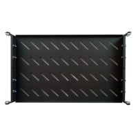 Полка 19" Hypernet 1U глиб. 300мм, в шкафи глибиною 450мм, колір чорний (U-FS-45-Black)