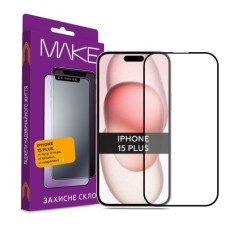 Скло захисне MAKE Apple iPhone 15 Plus (MGF-AI15PL)