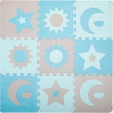 Дитячий килимок MoMi пазл Nebe 90 х 90 cм Blue (AKCE00031)