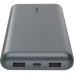 Батарея універсальна Belkin 10000mAh 15W 2xUSB-A, USB-C Gray (BPB011BTGY)
