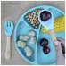 Набір дитячого посуду MinikOiOi Dig In ложка та виделка силіконові Mineral Blue (101060056)