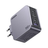 Зарядний пристрій Ugreen 4xUSB 160W (3xUSB-C + USB-A) Gan Nexode Pro X763 (25877)