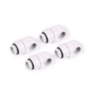 Фітинг для СРО Alphacool Eiszapfen L-connector rotatable - 4pcs Set - White (17619)