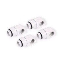 Фітинг для СРО Alphacool Eiszapfen L-connector rotatable - 4pcs Set - White (17619)