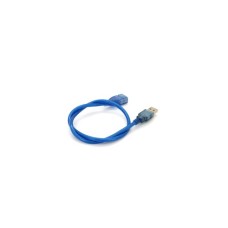 Дата кабель USB 2.0 AM/AF 0.5m transparent blue Voltronic (YT-AM/AF-0,5TBL)