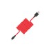 Дата кабель USB 2.0 AM to Lightning 1.0m 2A silicone X21 black+red HOCO (6957531071372)