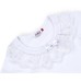 Кофта Matilda з мереживною оборкою (8430-128G-white)