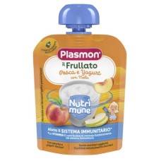 Дитяче пюре Plasmon Персик, яблуко, йогурт 85 г (1136144)