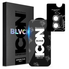 Скло захисне Armorstandart Supreme Plus Black Icon Apple iPhone 17 (ARM87860)