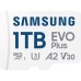 Карта пам'яті Samsung 1TB microSDXC Class UHS-I U3 V30 A2 EVO Plus + SD Adapter (MB-MC1T0SA/EU)