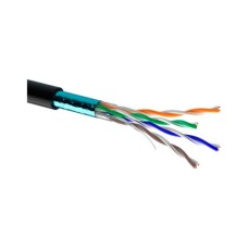 Кабель мережевий OK-Net FTP 100м cat.5e зовнішній (F/UTP cat.5E-SL) (КППЭ-ВП (100) 4*2*0,46 / 100)